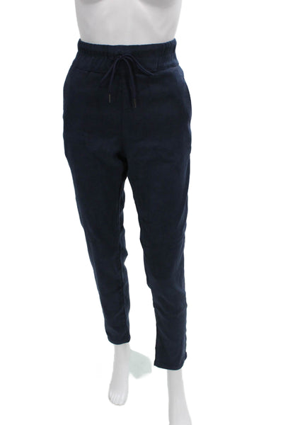 Flog Womens Blue Jogger Pants Drawstring Cotton Blend Size 30