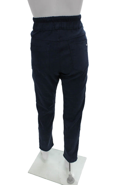 Flog Womens Blue Jogger Pants Drawstring Cotton Blend Size 30