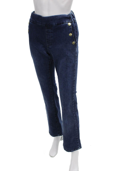 Flog Women Straight Blue Cotton Jeans High Rise Size 26