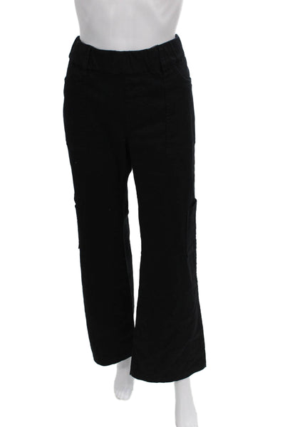 Flog Womens Cargo Pants Black Pull On 98% Cotton 2% Lycra Size 29