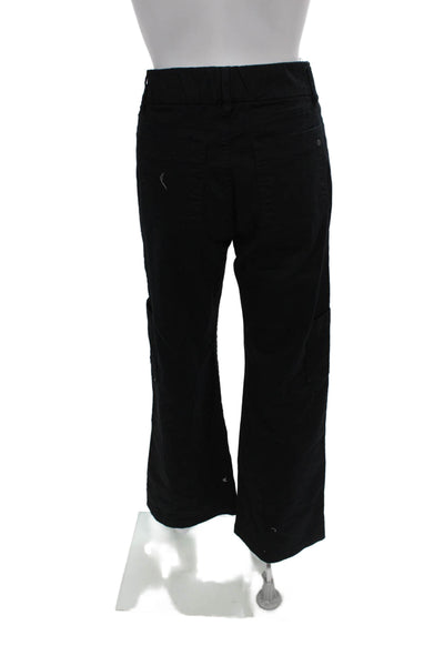 Flog Womens Cargo Pants Black Pull On 98% Cotton 2% Lycra Size 29