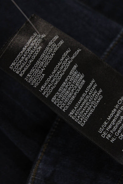 Liverpool Los Angeles Women High Rise Blue Cotton Pull On Jeggings Size 8