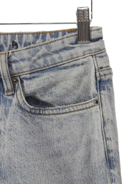 Ksubi Womens Straight Jeans Blue Cotton Button Mid Rise Size 24