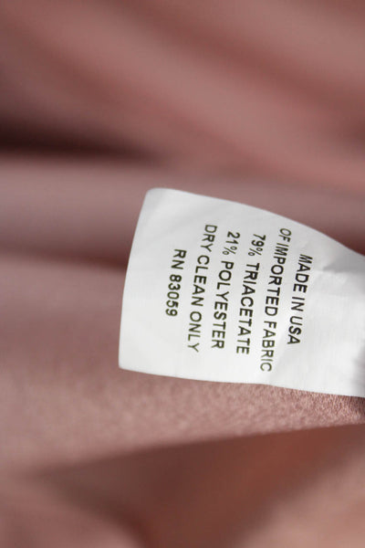 Drew Womens Pink V Neck 3/4 Sleeve Basic Blouse Size L