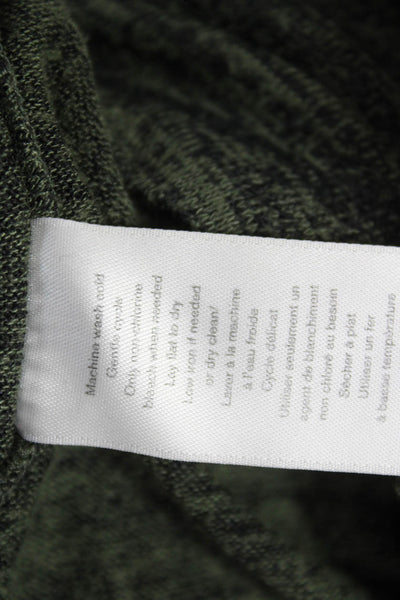 Rag & Bone Jean Womens Green Boat Neck Long Sleeve Basic Blouse Size L