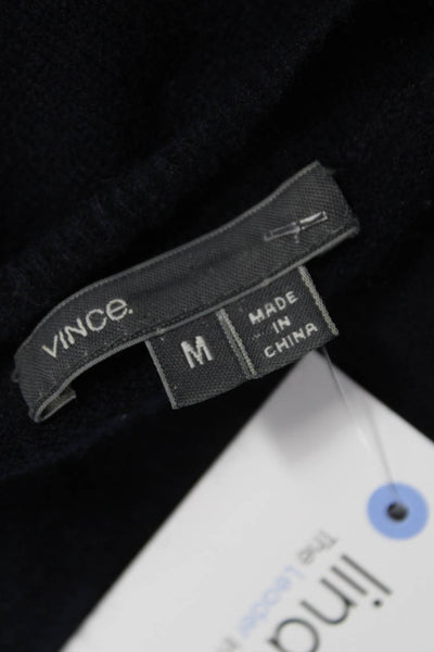 Vince Womens Blue Knit Boat Neck Pullover Sweater Long Sleeve Size M