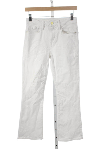 Frame Women White Flared Jeans Size 26
