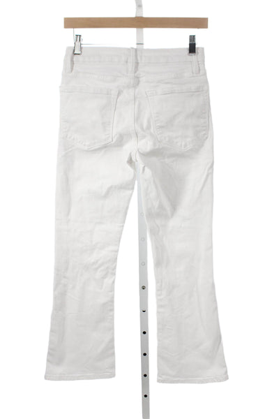 Frame Women White Flared Jeans Size 26