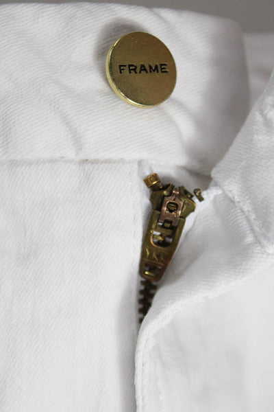 Frame Women White Flared Jeans Size 26