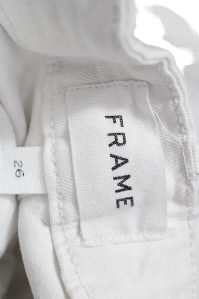 Frame Women White Flared Jeans Size 26