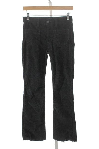 Hudson Womens Juniors Black Cotton Stretch Pants Size 25