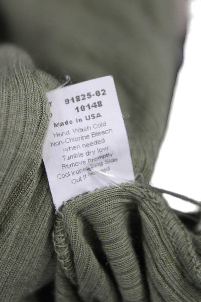 Michael Stars Women Green Basic Sleeveless Scoop Neck Tank Size One Size