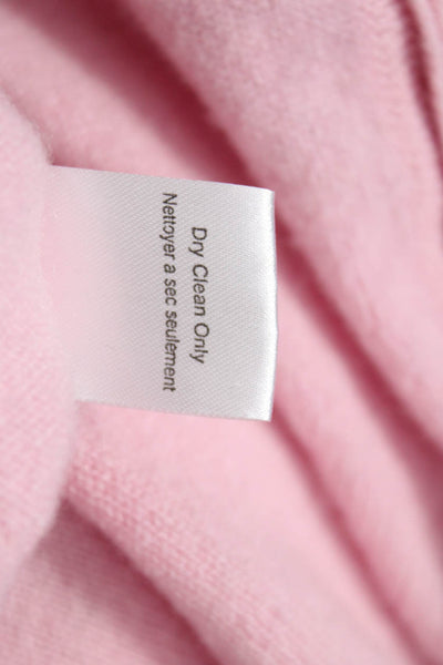 Kier + J Womens Pink Cashmere V-Neck Cardigan Long Sleeve Size S