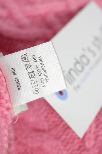 Adam Lippes Women Turtleneck Pullover Sweater Pink Cashmere Blend Size S