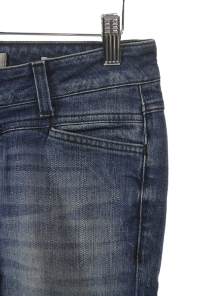Closed Womens Jeans Ankle Mid-Rise Blue Button Cotton Size 25