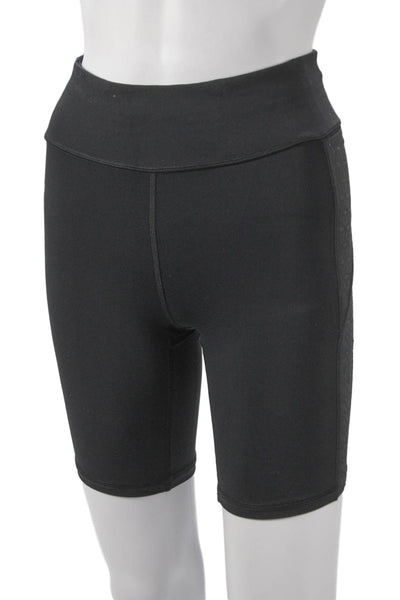 Lululemon Womens Athletic Black Nylon Geometric Shorts Spring Size 4