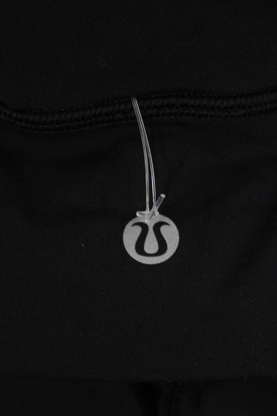 Lululemon Womens Athletic Black Nylon Geometric Shorts Spring Size 4
