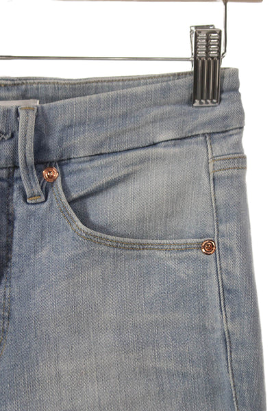 Good American Womens Skinny Mid Rise Blue Jeans Size 24