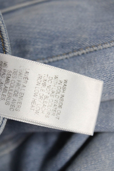 Good American Womens Skinny Mid Rise Blue Jeans Size 24