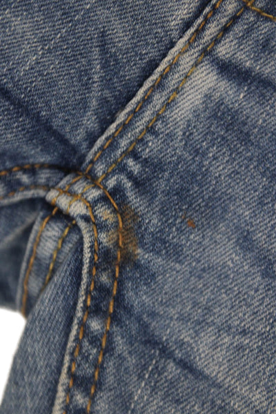 Zara Womens Skinny Jeans Blue Cotton Mid Rise Size 26