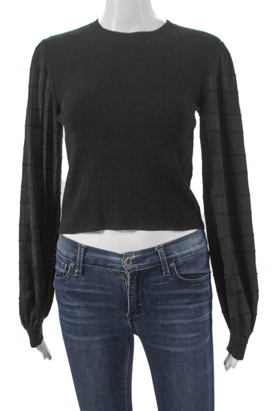 Club Monaco Women Pullover Black Petites Size 2XS