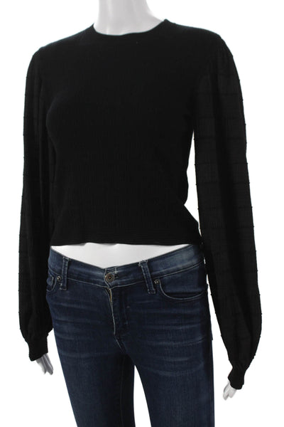 Club Monaco Women Pullover Black Petites Size 2XS