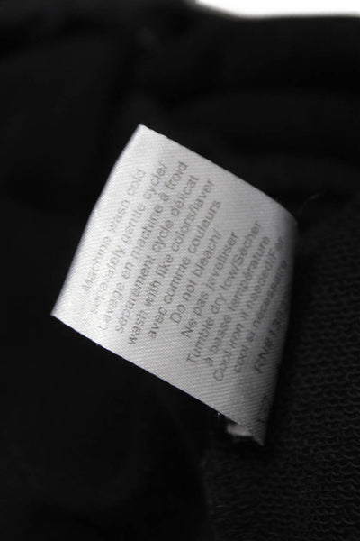 Pam & Gela Women Black Cotton Jogger Pants Drawstring 25in Size PP