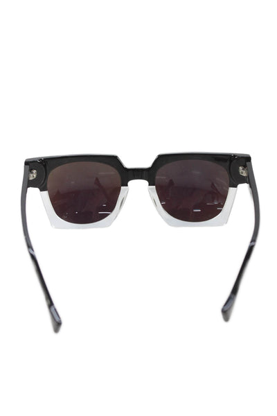 See Unisex Adults Two-Toned Square Sunglasses Black Size 52-22 145