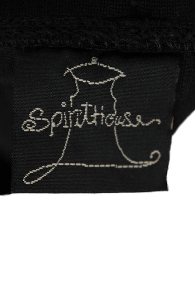 Spiritiouss Women Harem Pants Black Siro Modal Pull On Size XS
