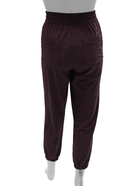Banana Republic Womens Jogger Pants Purple Polyester Pull On Size S
