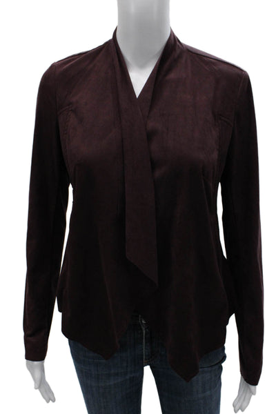KUT from the Kloth Women Basic Jacket Purple Long Sleeve Open Neck Size XS