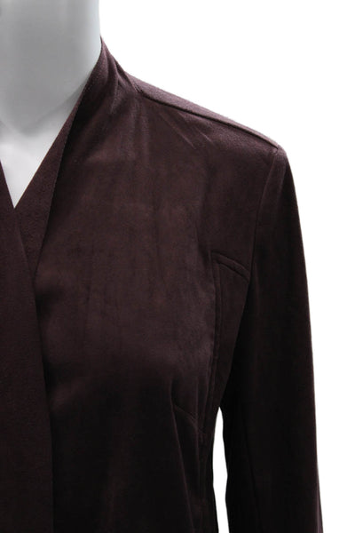 KUT from the Kloth Women Basic Jacket Purple Long Sleeve Open Neck Size XS