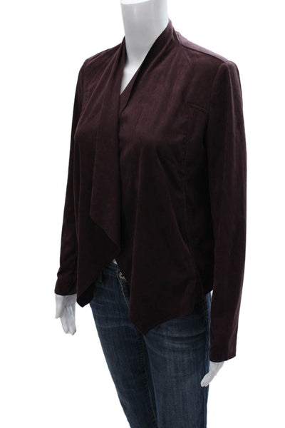 KUT from the Kloth Women Basic Jacket Purple Long Sleeve Open Neck Size XS