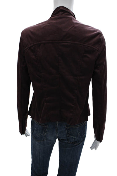 KUT from the Kloth Women Basic Jacket Purple Long Sleeve Open Neck Size XS