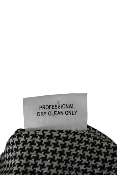 Charles Chang-Lima Womens Linen Check Collared Sleeveless Blouse Tie Size 2