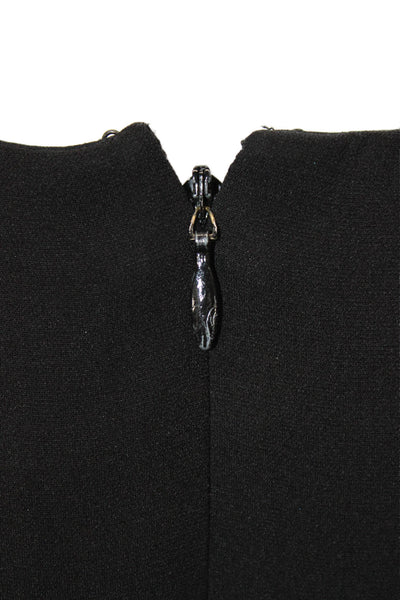 Calvin Klein Collection Womens Sheath Dress Sleeveless Black Midi Size 6