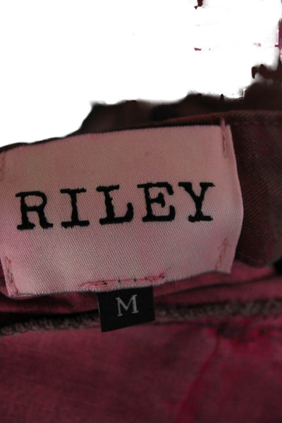 Riley Women Pink Camouflage Cotton Cargo Shorts Size M