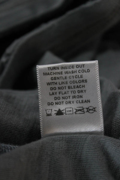 Unsweetened Womens Basic Gray Cotton Tank Sleeveless Round Neck Size S