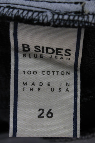 Levis Women Straight Jeans Gray 100% Cotton Button Closure Size 38