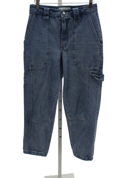 Alex Mill Womens Blue Tapered Cotton Jeans Inseam 27 Size 4