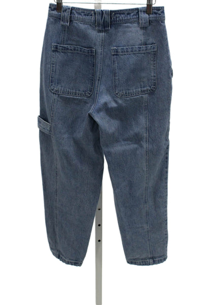 Alex Mill Womens Blue Tapered Cotton Jeans Inseam 27 Size 4
