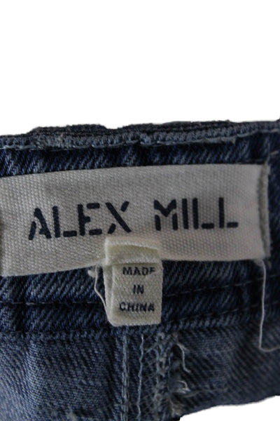 Alex Mill Womens Blue Tapered Cotton Jeans Inseam 27 Size 4