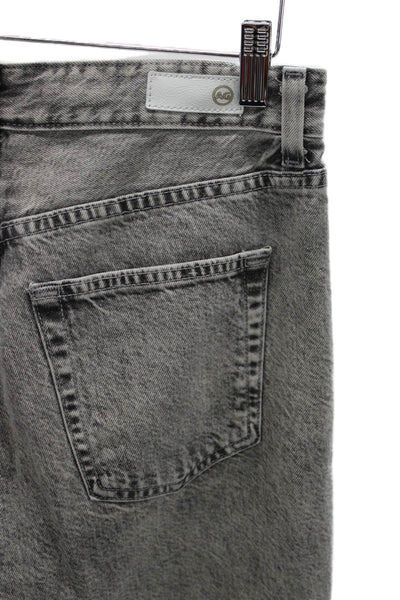AG Adriano Goldschmied Men's Gray Straight Jeans High Rise Cotton Size 27