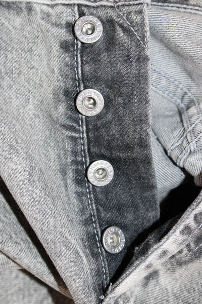 AG Adriano Goldschmied Men's Gray Straight Jeans High Rise Cotton Size 27