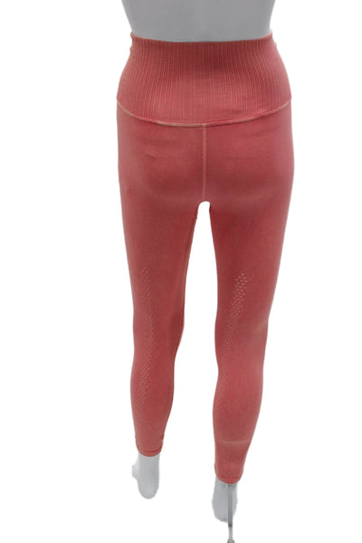 FP Movement Women Ankle Leggings Pink Nylon Solid Pull On Size XS