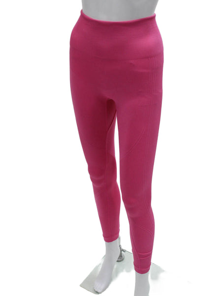 ALALA Womens Compression Leggings Pink Nylon Size M