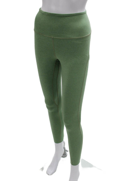 Wellbeing Beingwell Women Ankle Leggings Green Polyester Size XS