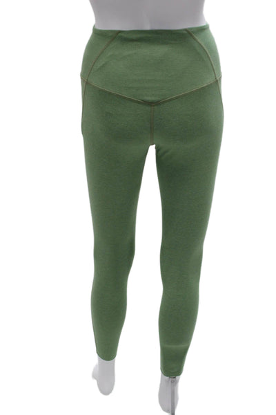 Wellbeing Beingwell Women Ankle Leggings Green Polyester Size XS