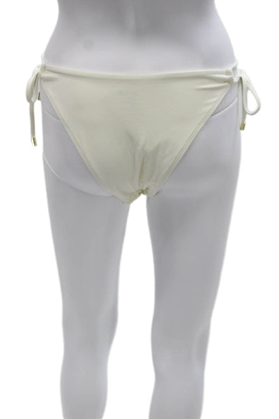 Monday Swimwear Womens Ivory Bikini Bottom Size S