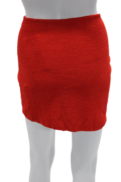 Monday Swimwear Womens Red Swimsuit Coverup 94% Recycled Nylon Size S